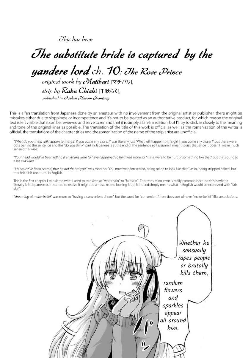 Page 37 Chapter 10 Migawari no Hanayome wa Yandere Ryoushu ni Torawareru