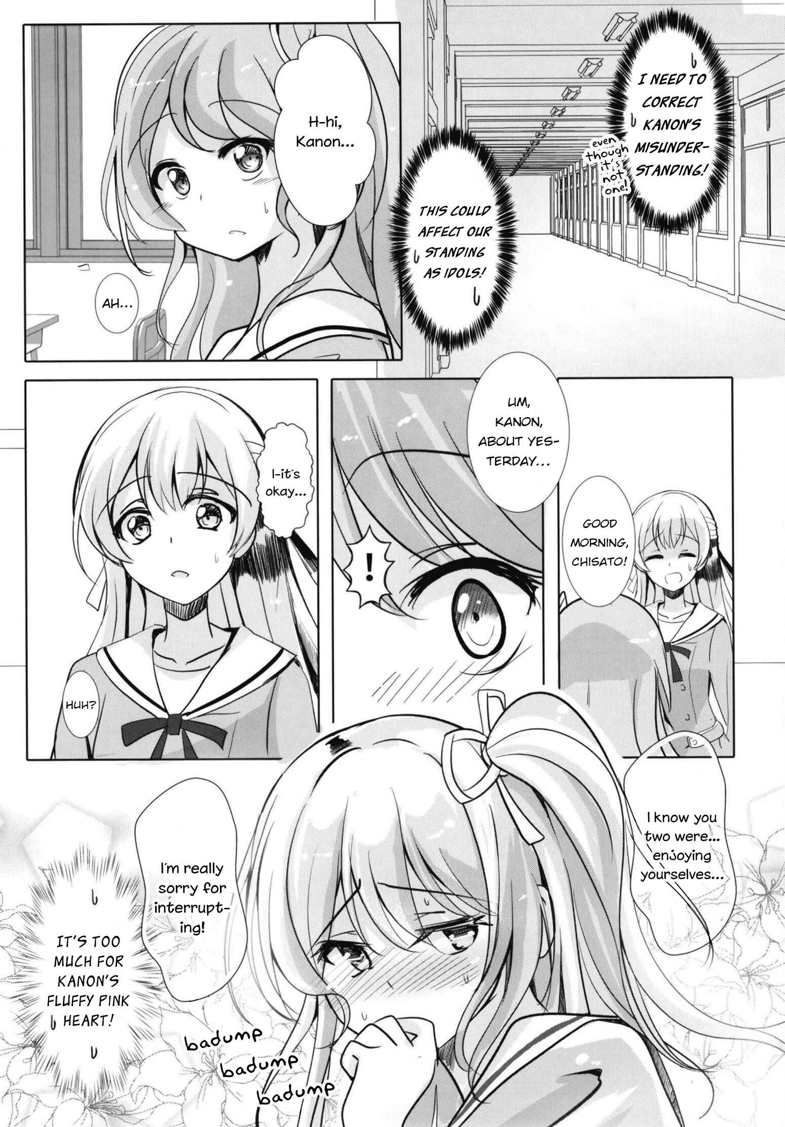 Page 9 Chapter Unknown_0e9a Bang Dream! - Shirasagi-san! No AyaChisa in the corridors! (Doujinshi)