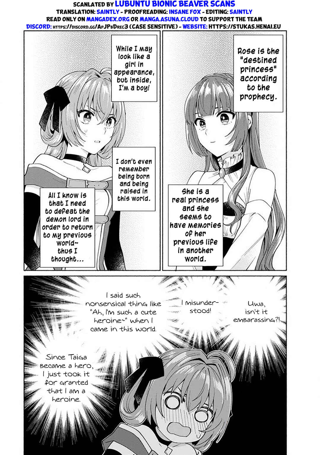 Page 2 Chapter 27 Tensei Shitara Ore ga Heroine de Aitsu ga Yuusha Datta
