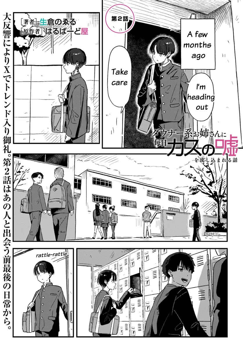 Page 2 Chapter 2 Daunaa Kei Onee-san ni Mainichi Kasu no Uso wo Nagashikomareru Hanashi