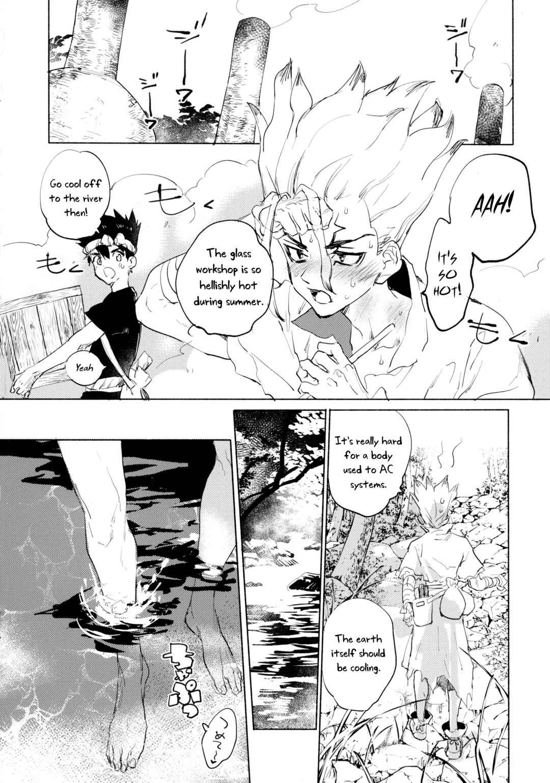 Page 13 Chapter Unknown_876c Dr.STONE - Sekki Sekai de Mabushii Natsu (Doujinshi)