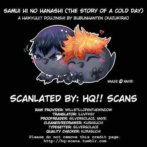 Page 9 Chapter Unknown_ddd7 Haikyuu!! - Samui Hi no Hanashi (Doujinshi)