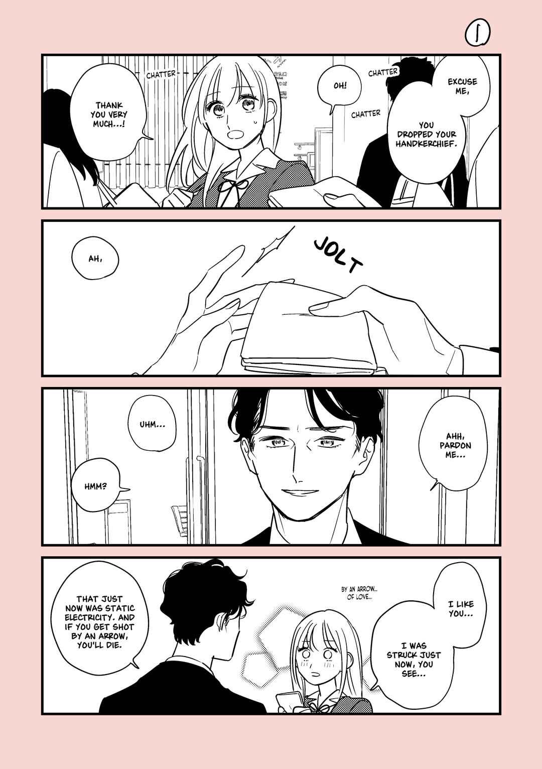 Page 1 Chapter 1 Mesukousei to Sounen no Dansei ga Shiriau