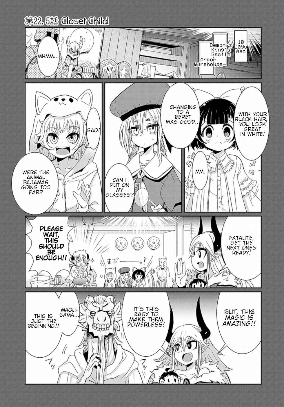 Page 1 Chapter 22.5 Dont Cry Maou-chan