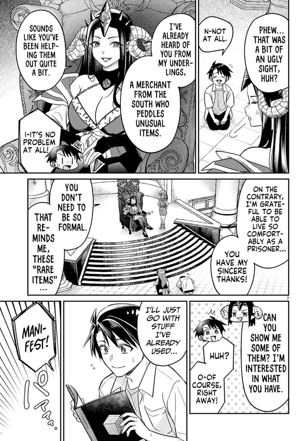 Page 7 Chapter 7 Shounin Skill de Maoujou no Kouryaku wo Mezasu ~Isekai Tenishita no de Saikyou Item to Tookujutsu de Ikinuku to ni shita~