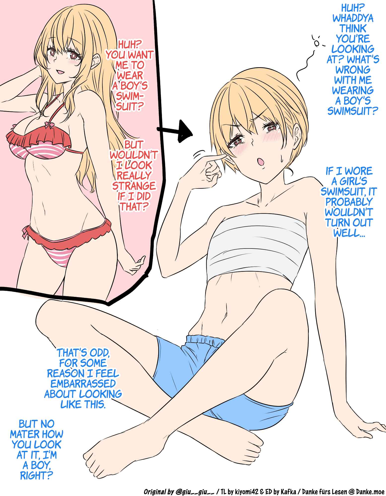 Page 1 Chapter 2 A Girl Who Was Hypnotized Into Thinking Shes a Boy