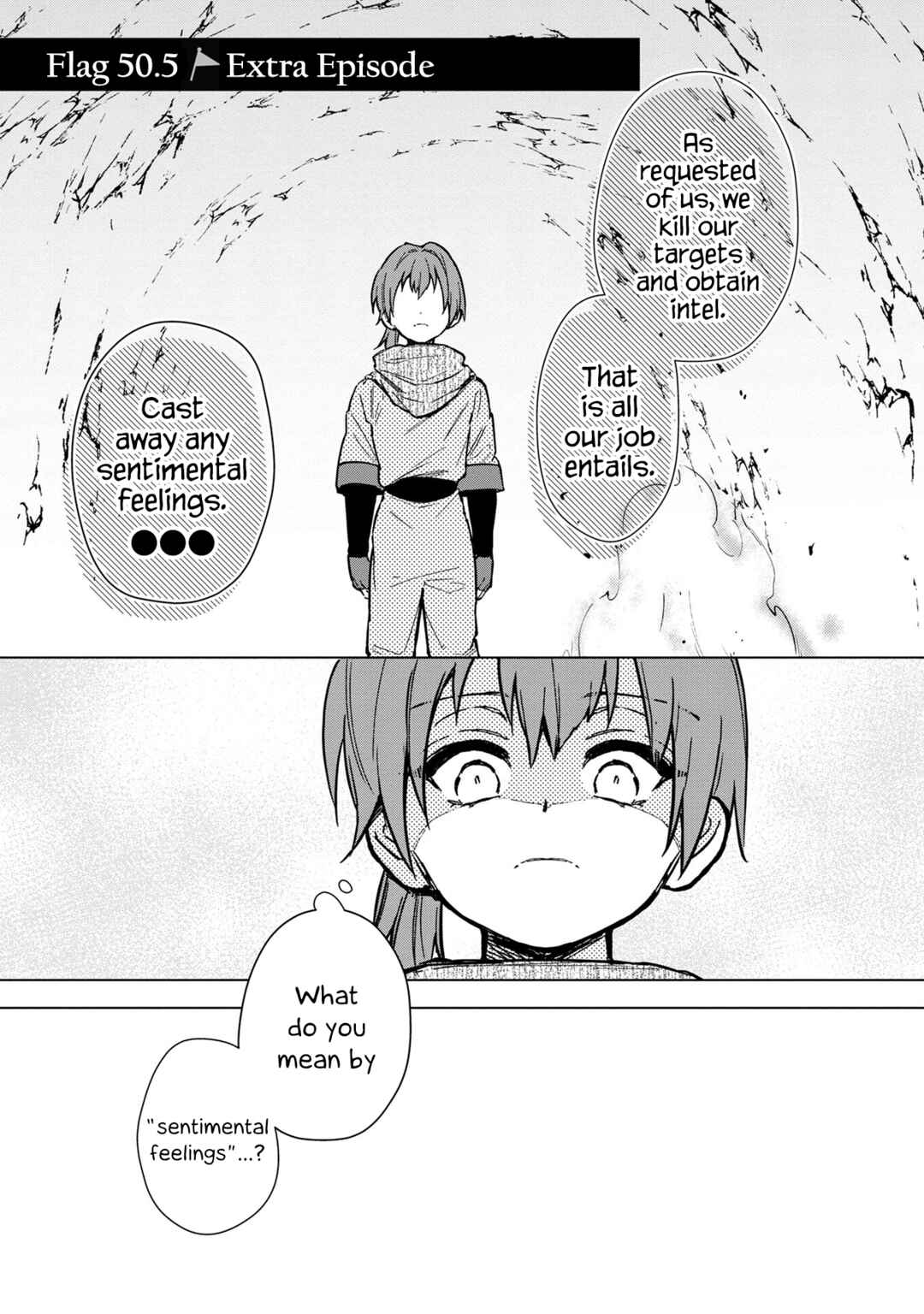 Page 1 Chapter 50.5 My Death Flags Show No Sign of Ending