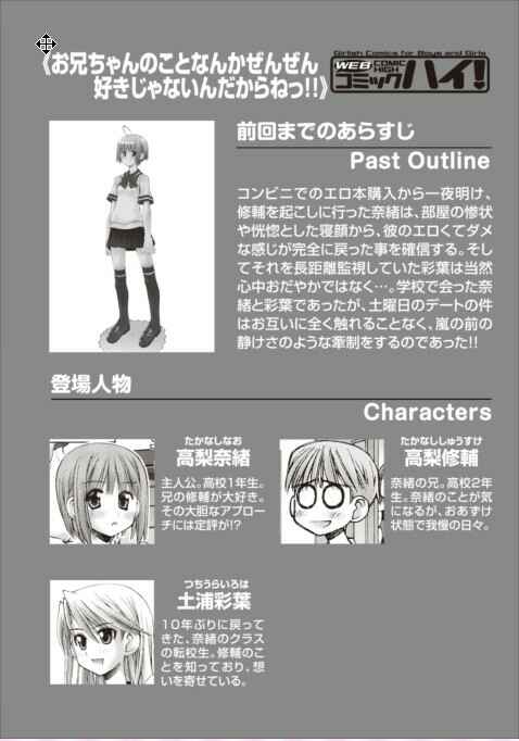 Page 1 Chapter 12.5 Onii-chan no Koto Nanka Zenzen Suki ja Nain da Kara ne!!