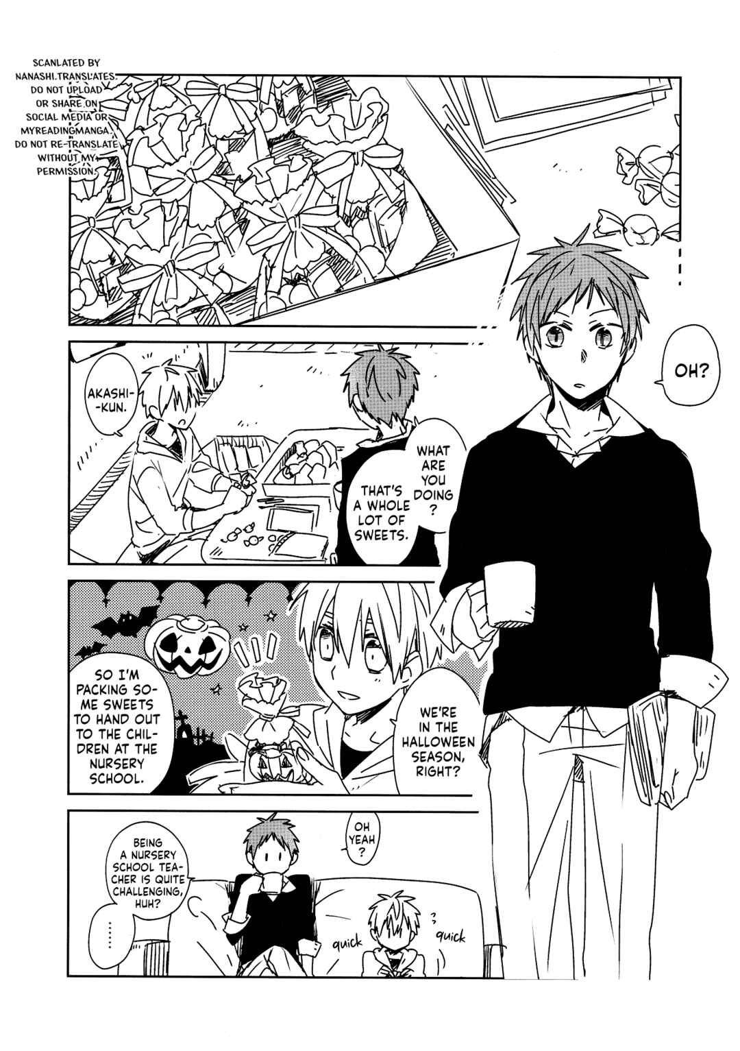 Page 4 Chapter Unknown_5aef Kurokos Basketball - Trick & Treat! (Doujinshi)