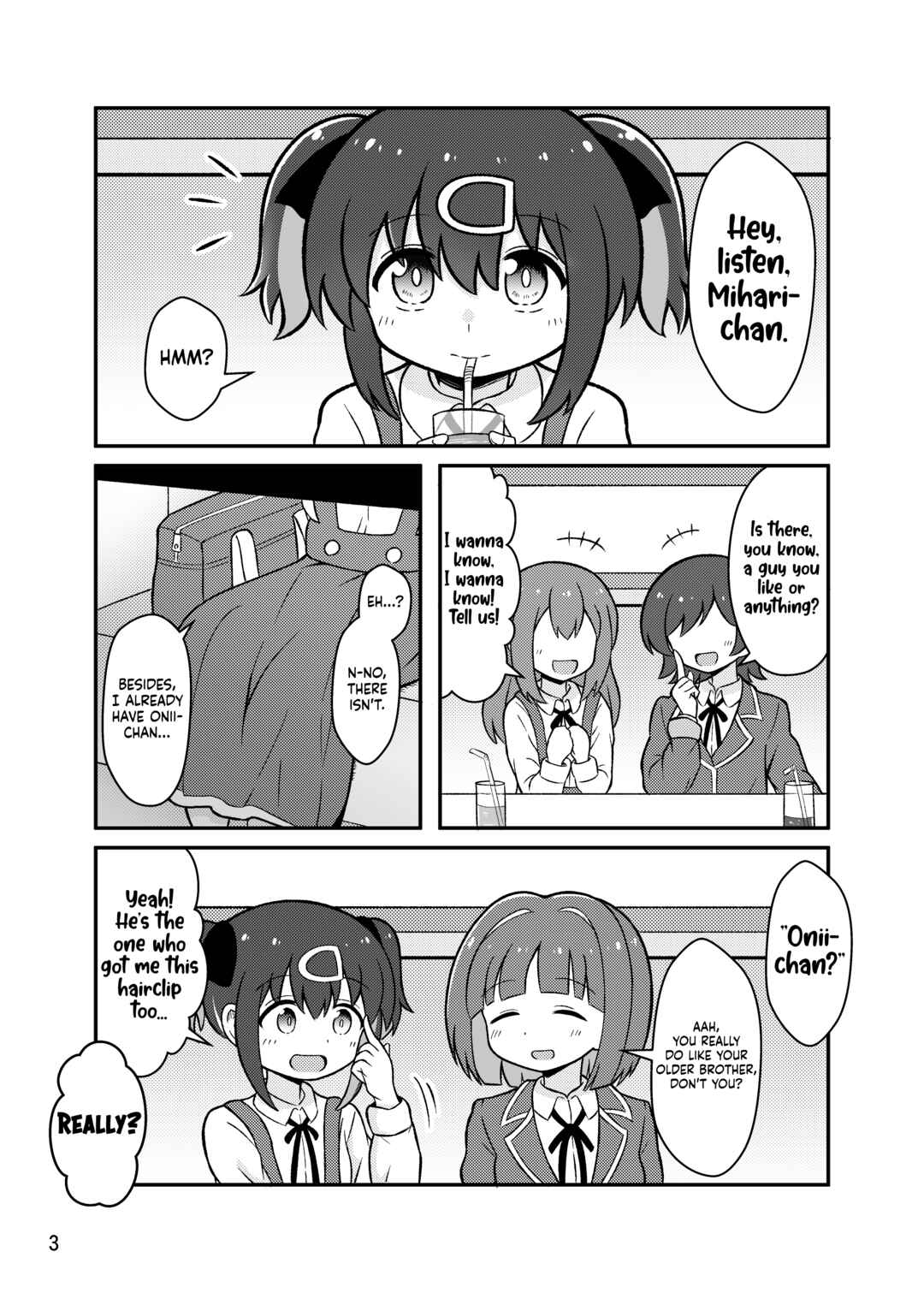 Page 3 Chapter Unknown_edb2 Onii-chan wa Oshimai! - Watashi ga Mitsuketa Tatta Hitotsu no Kantan na Kotae (Doujinshi)