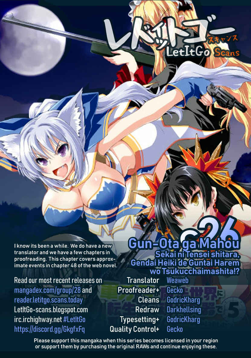 Page 1 Chapter 26 Gun-Ota ga Mahou Sekai ni Tensei shitara, Gendai Heiki de Guntai Harem wo Tsukucchaimashita!?