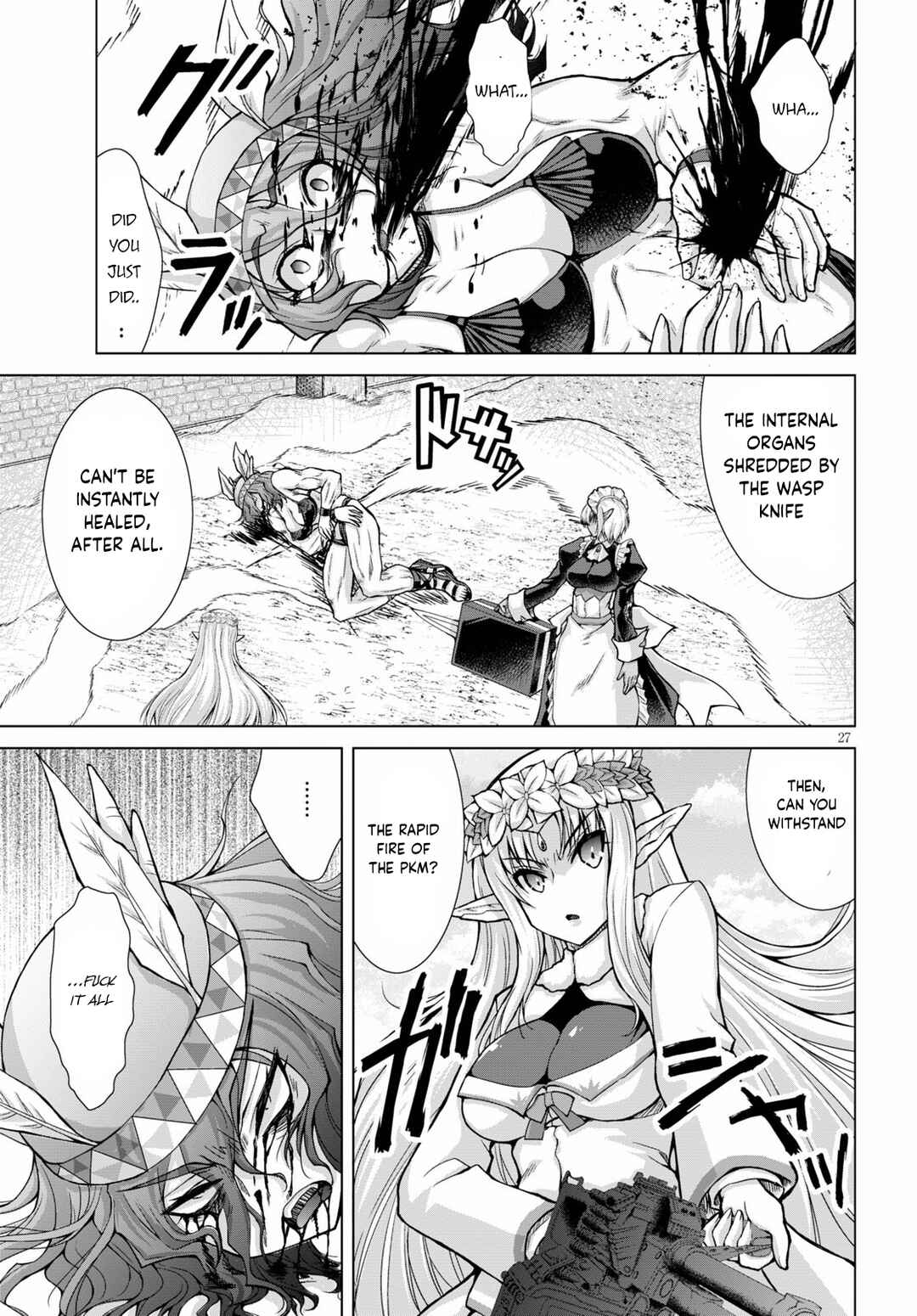 Page 28 Chapter 66 Gun-Ota ga Mahou Sekai ni Tensei shitara, Gendai Heiki de Guntai Harem wo Tsukucchaimashita!?