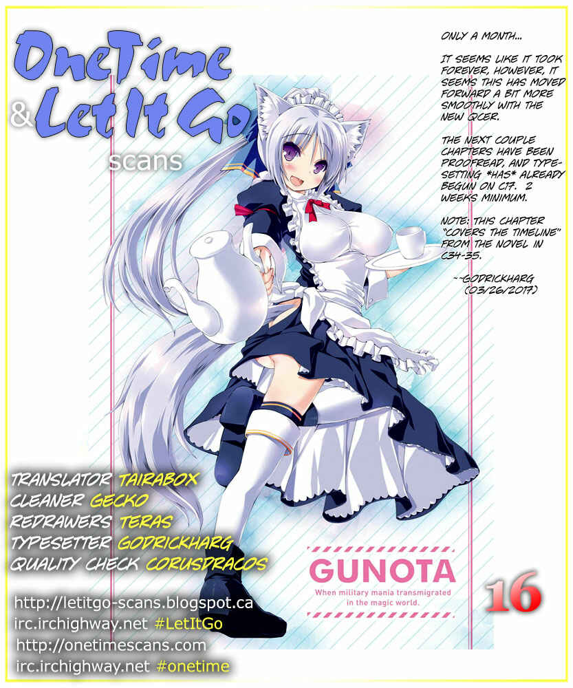 Page 1 Chapter 16 Gun-Ota ga Mahou Sekai ni Tensei shitara, Gendai Heiki de Guntai Harem wo Tsukucchaimashita!?