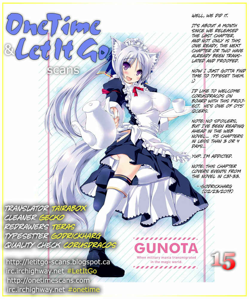 Page 1 Chapter 15 Gun-Ota ga Mahou Sekai ni Tensei shitara, Gendai Heiki de Guntai Harem wo Tsukucchaimashita!?