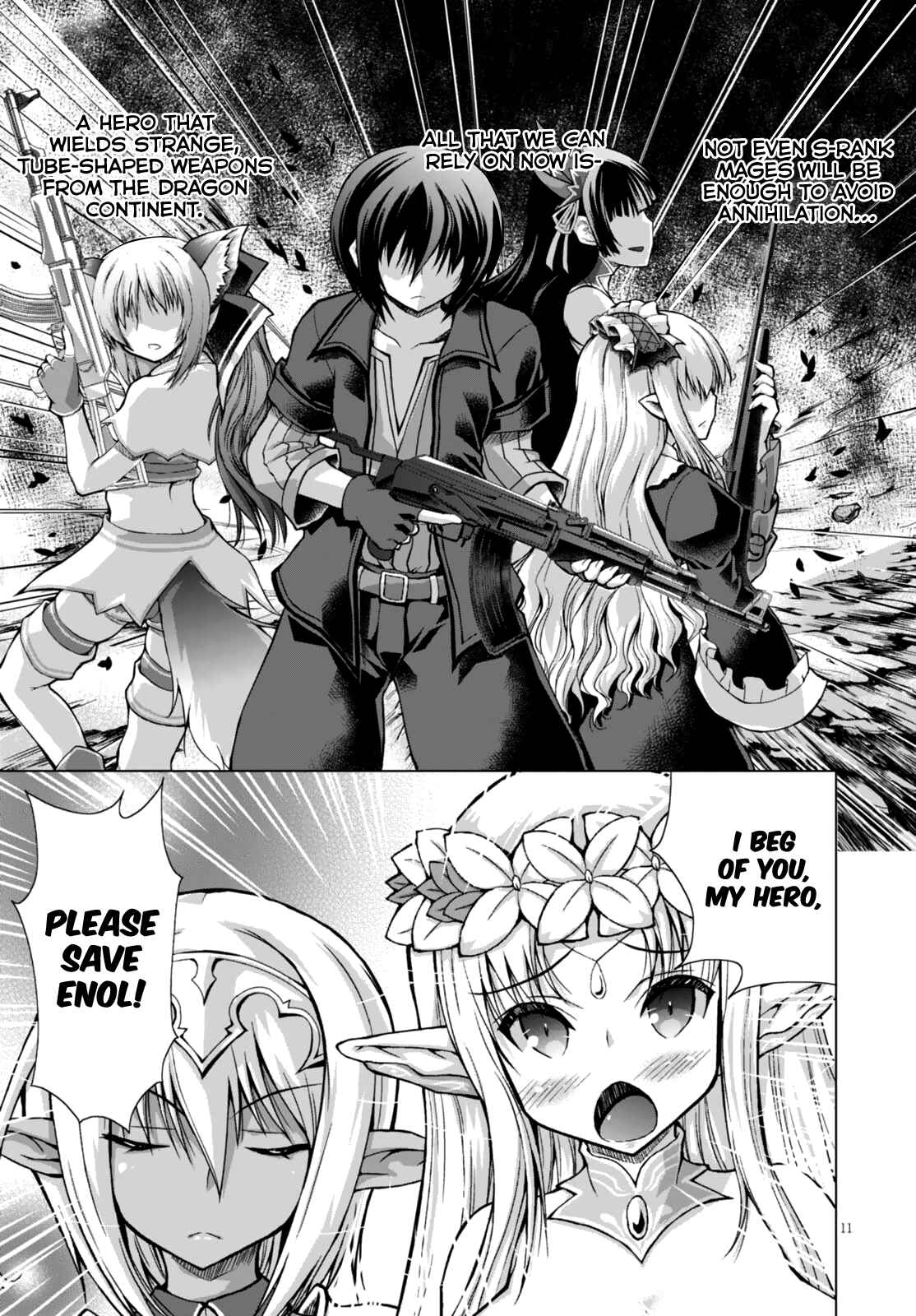 Page 17 Chapter 28 Gun-Ota ga Mahou Sekai ni Tensei shitara, Gendai Heiki de Guntai Harem wo Tsukucchaimashita!?