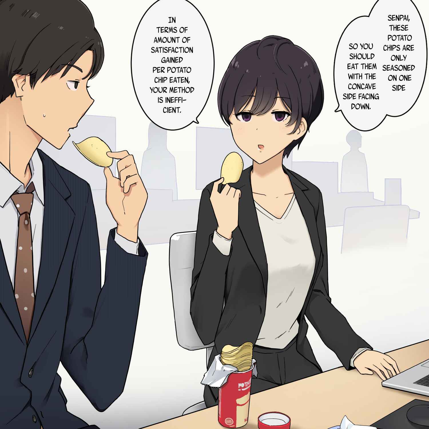 Page 1 Chapter Unknown_a395 A Kouhai Who Appears To Be Logical And Emotionless