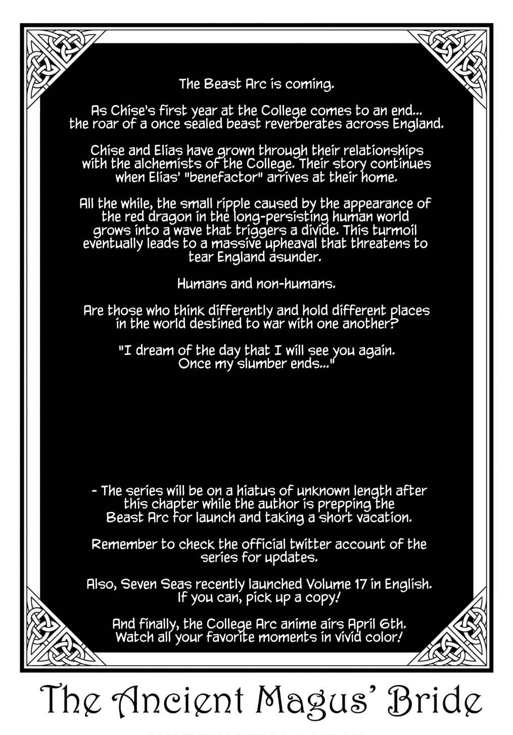 Page 38 Chapter 95 The Ancient Magus Bride