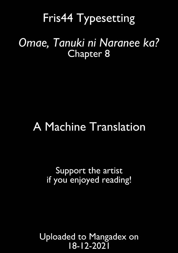 Page 1 Chapter 8 Omae, Tanuki ni Naranee ka?