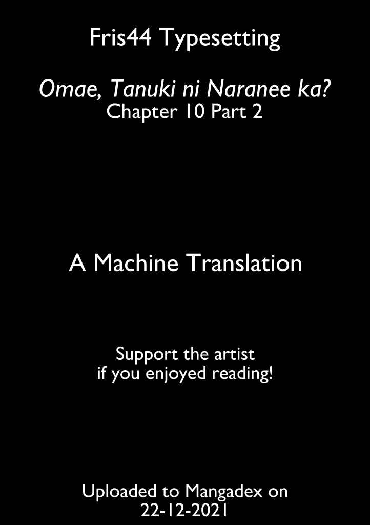 Page 1 Chapter 10.2 Omae, Tanuki ni Naranee ka?
