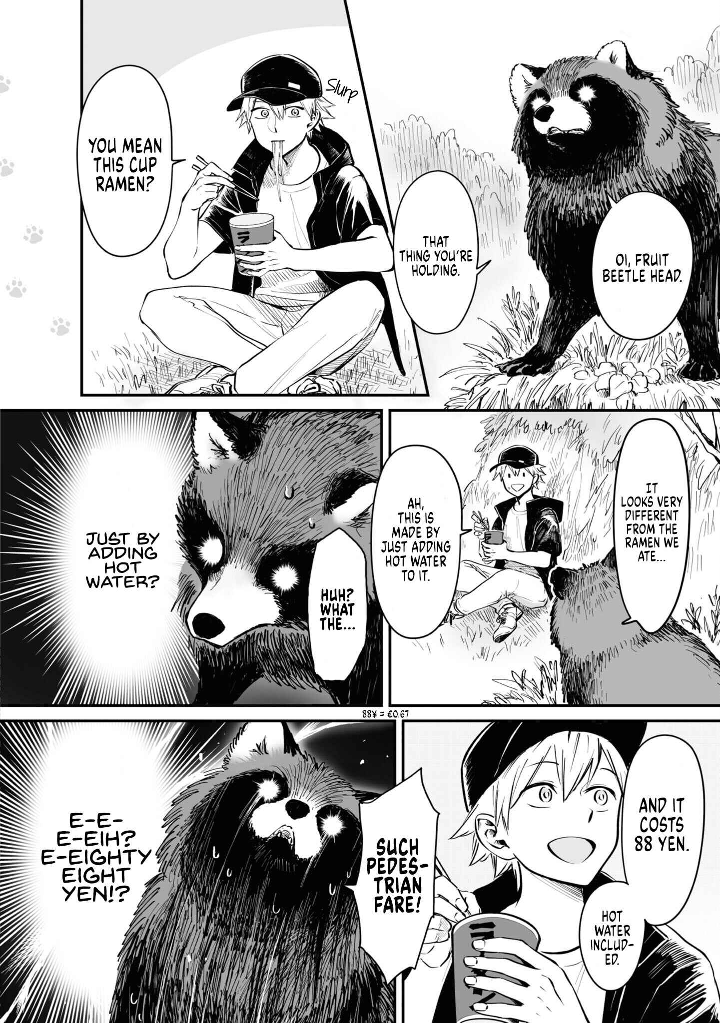 Page 1 Chapter 17.5 Omae, Tanuki ni Naranee ka?