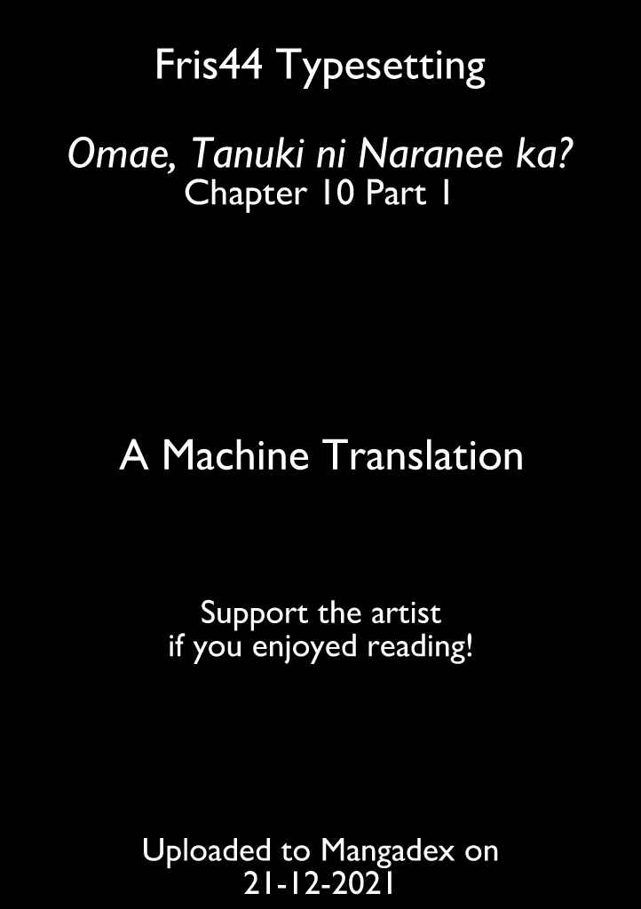 Page 1 Chapter 10.1 Omae, Tanuki ni Naranee ka?