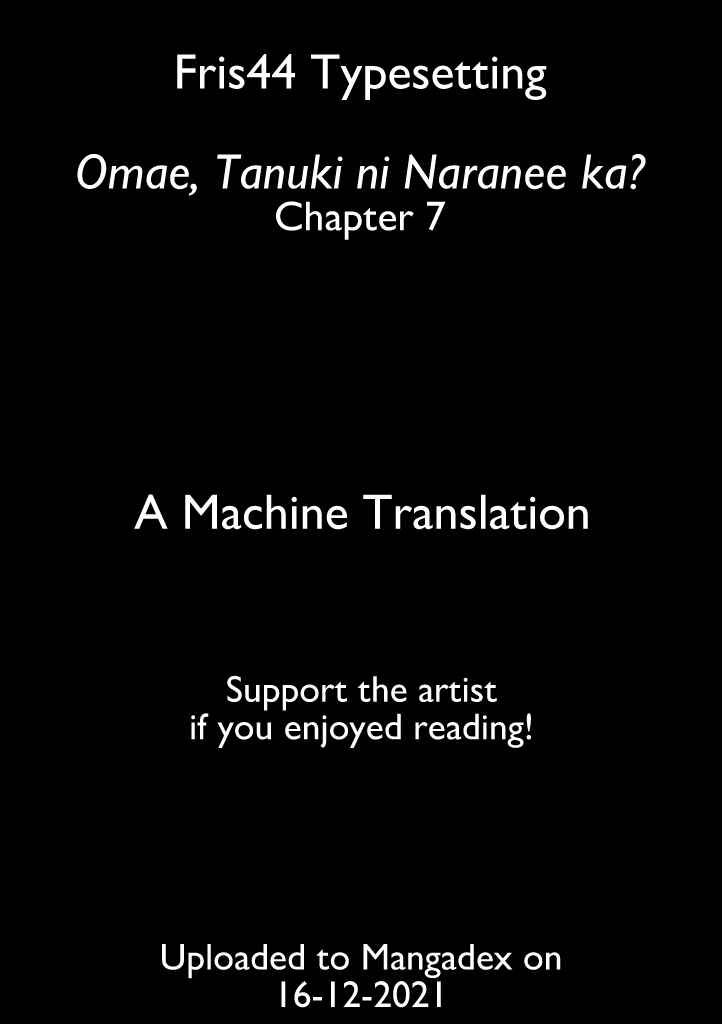 Page 1 Chapter 7 Omae, Tanuki ni Naranee ka?
