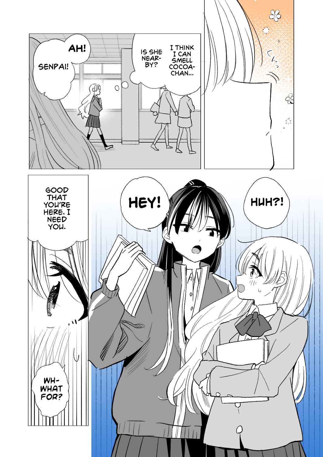 Page 1 Chapter 8 Nakimushi to Kokoa no Yuri