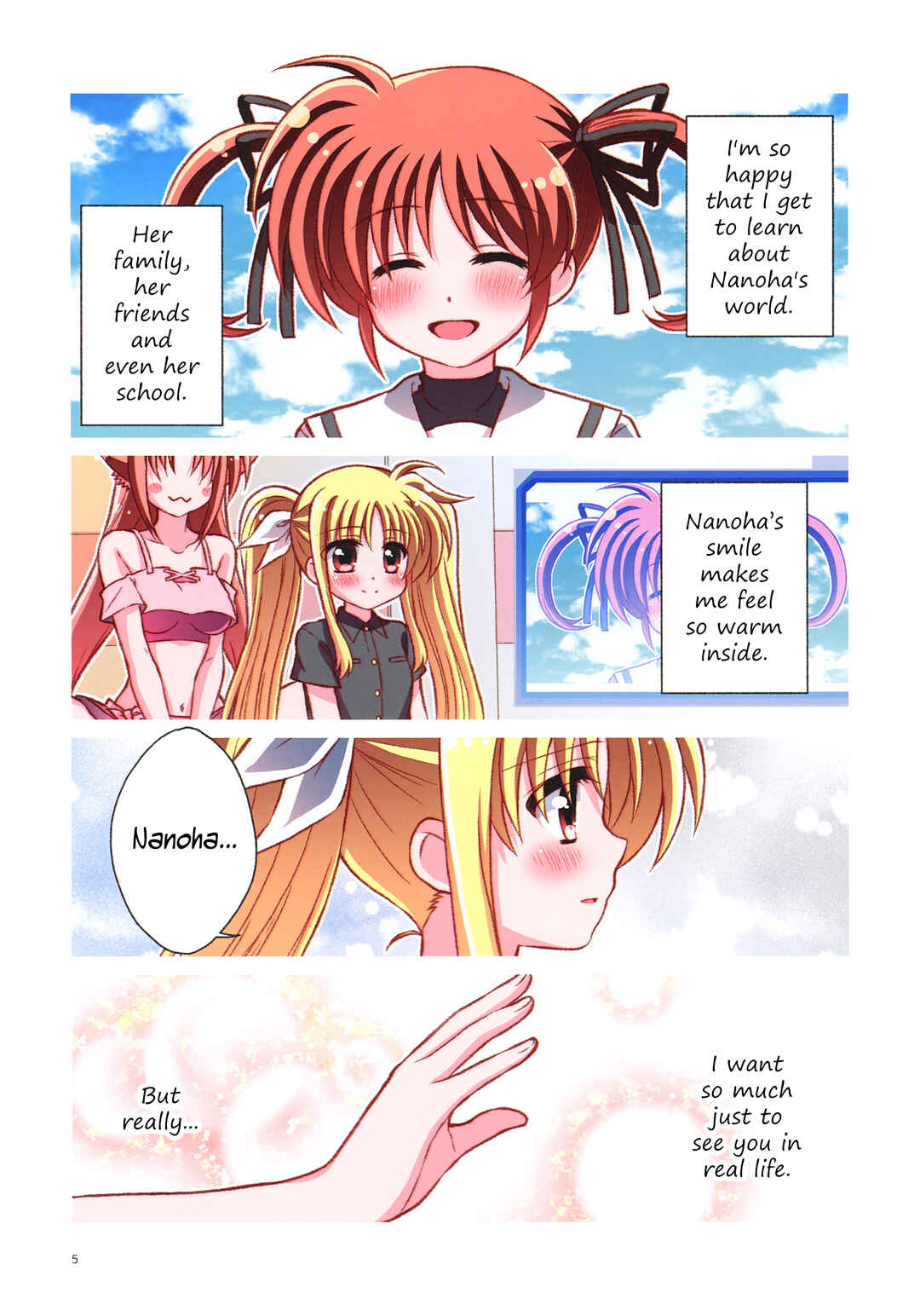 Page 5 Chapter Unknown_3746 Mahou Shoujo Lyrical Nanoha - NanoFei Netsu ni Ukasarete... (Doujinshi)