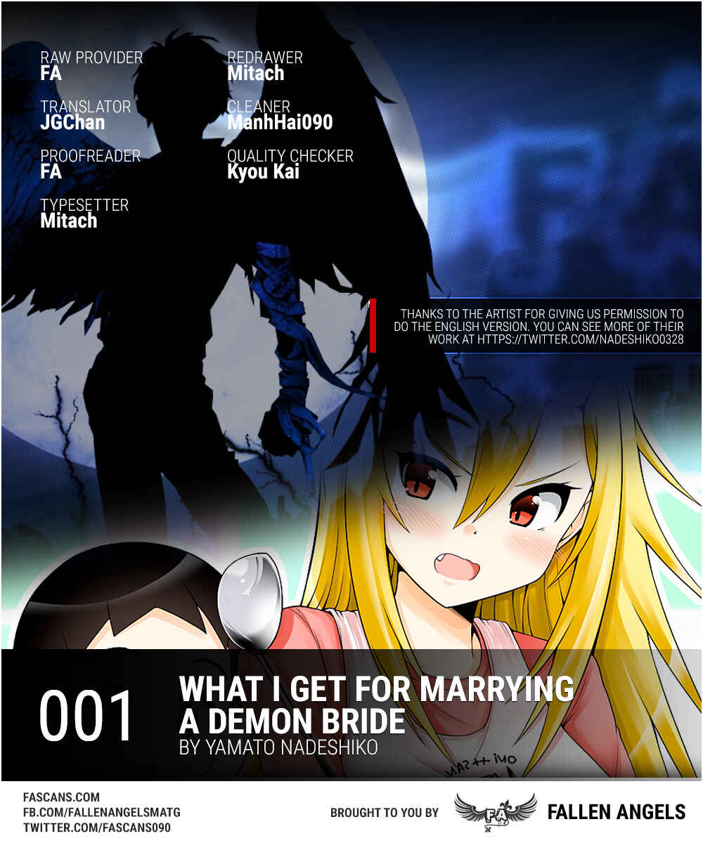 Page 1 Chapter 1 What I Get for Marrying a Demon Girl