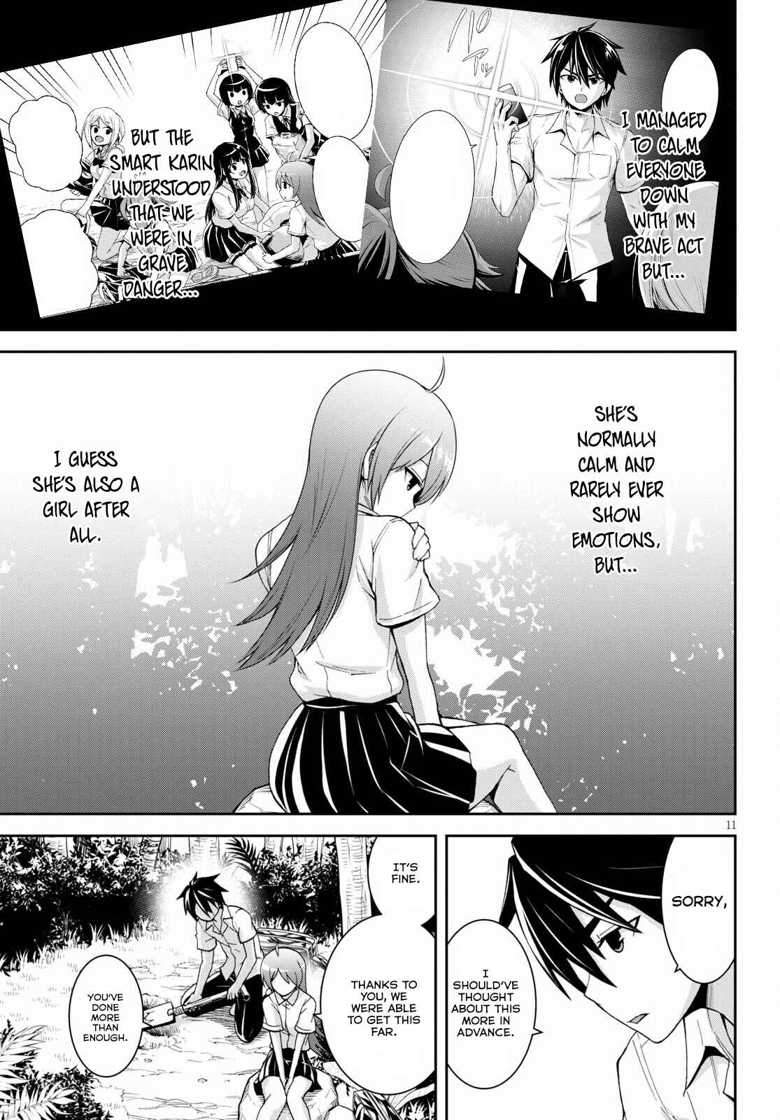 Page 12 Chapter 9 Isekai Yurutto Survival Seikatsu ~Gakkou no Minna to Isekai no Mujintou ni Tenishitakedo Ore Dake Rakushou desu~
