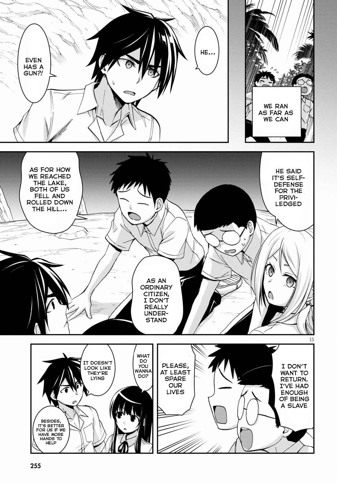 Page 15 Chapter 12 Isekai Yurutto Survival Seikatsu ~Gakkou no Minna to Isekai no Mujintou ni Tenishitakedo Ore Dake Rakushou desu~