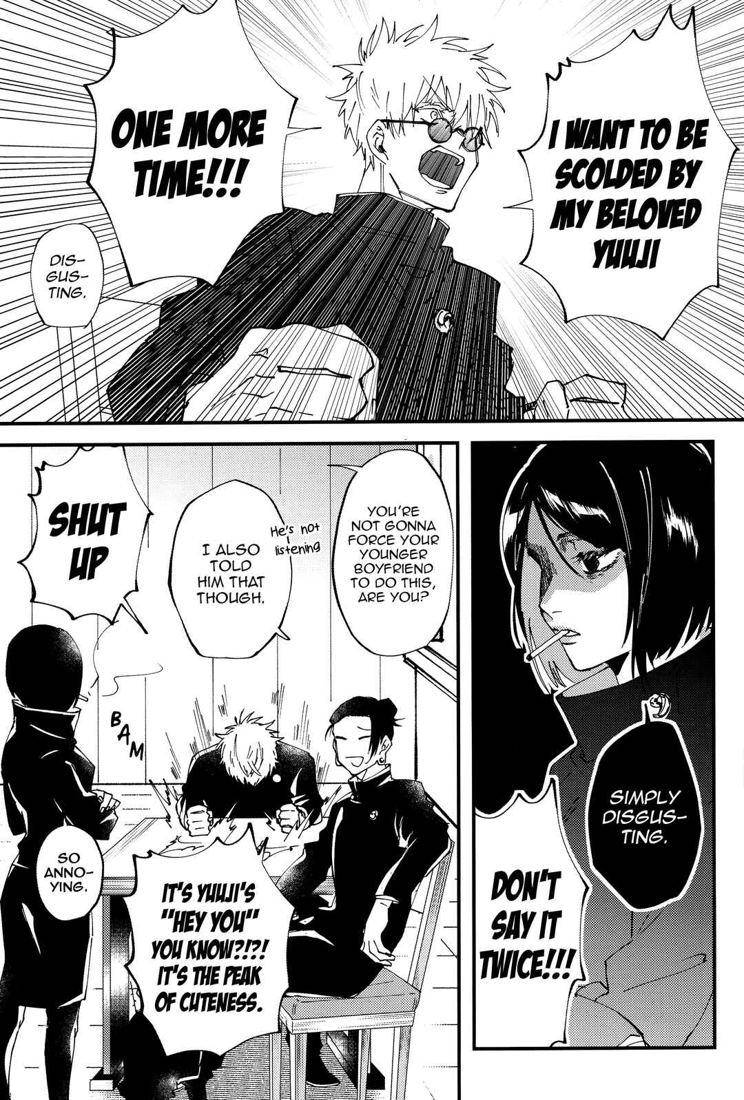 Page 8 Chapter Unknown_cdca Jujutsu Kaisen - Baby Ore Wo Shikatte Kure! (Doujinshi)