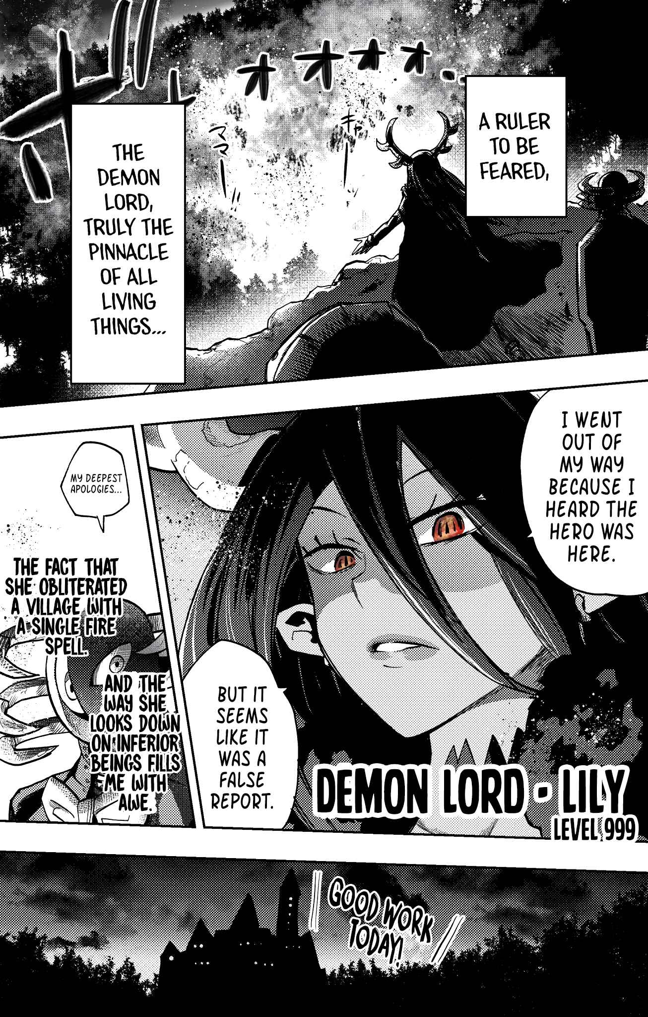 Page 1 Chapter 2 Level 999 Demon Lord and a Level 1 Slime