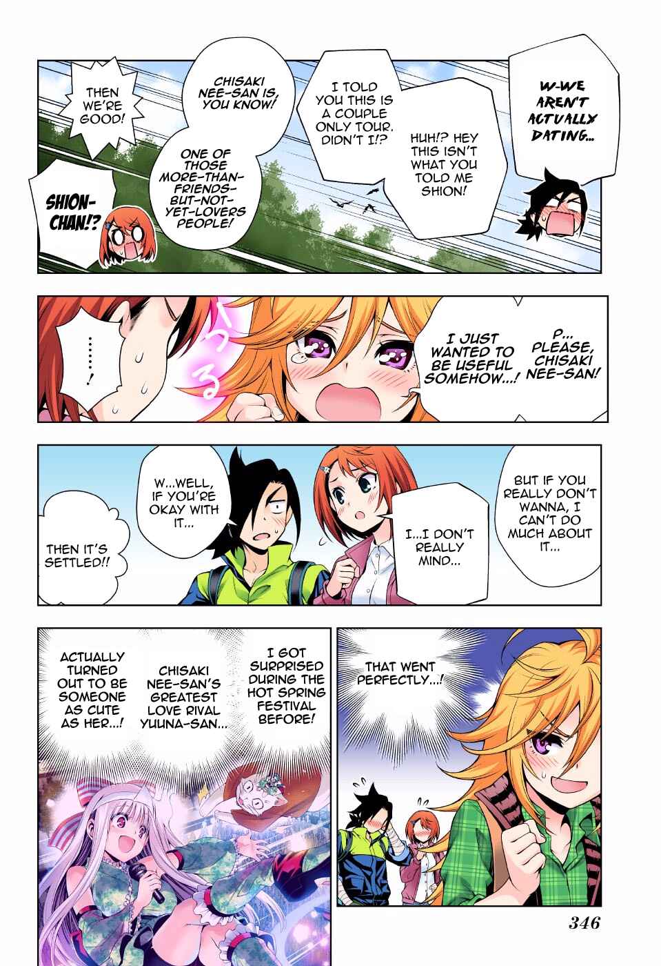Page 4 Chapter 91 Yuragi-sou no Yuuna-san (Official Colored)
