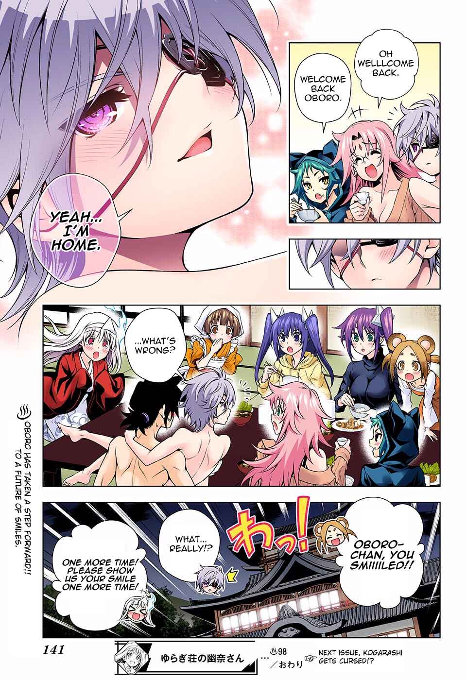 Page 19 Chapter 98 Yuragi-sou no Yuuna-san (Official Colored)