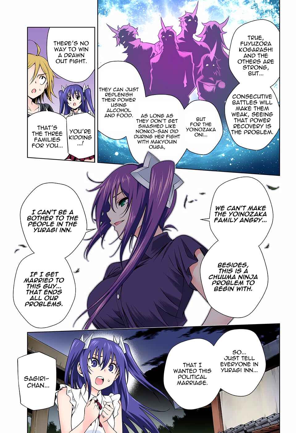 Page 13 Chapter 135 Yuragi-sou no Yuuna-san (Official Colored)