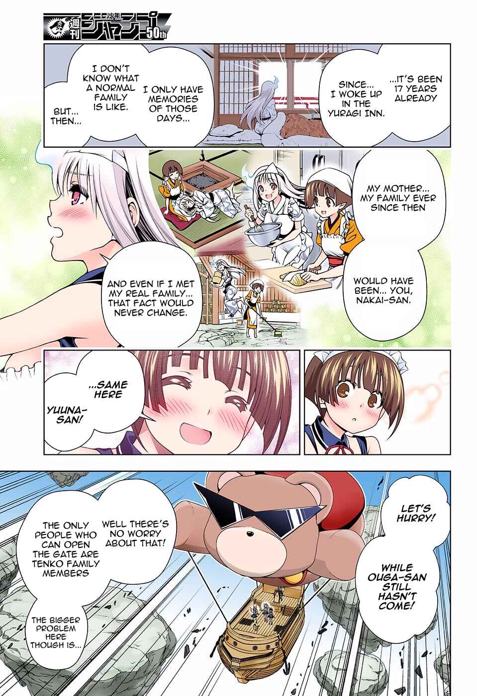 Page 6 Chapter 124 Yuragi-sou no Yuuna-san (Official Colored)