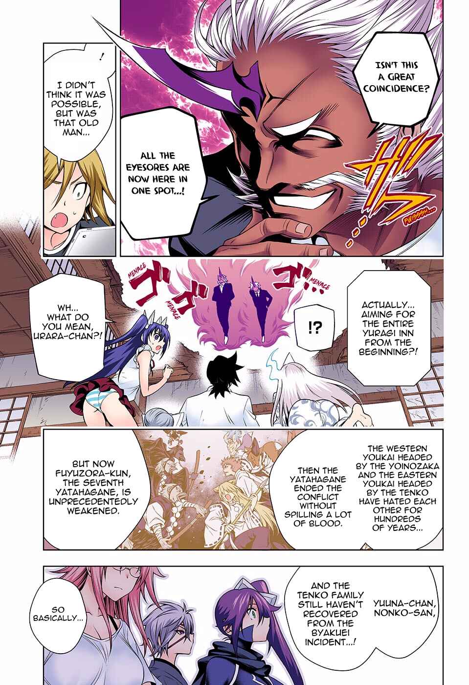 Page 10 Chapter 136 Yuragi-sou no Yuuna-san (Official Colored)