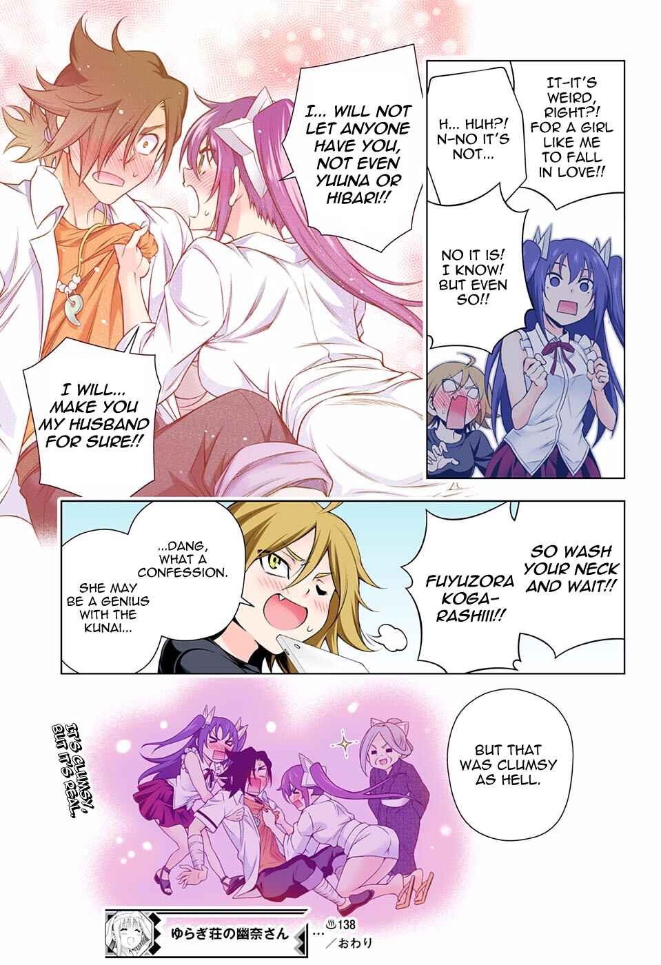 Page 19 Chapter 138 Yuragi-sou no Yuuna-san (Official Colored)
