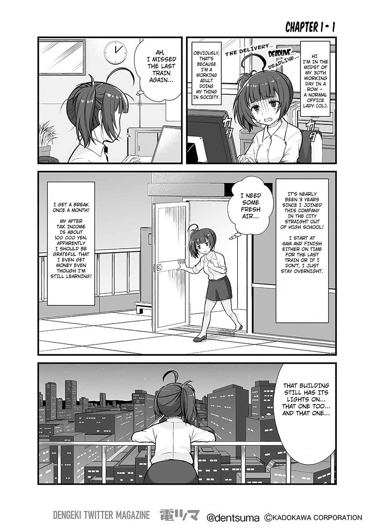 Page 1 Chapter 1 Shachiku ga Isekai ni Tobasareta to Omottara White Kigyou Datta
