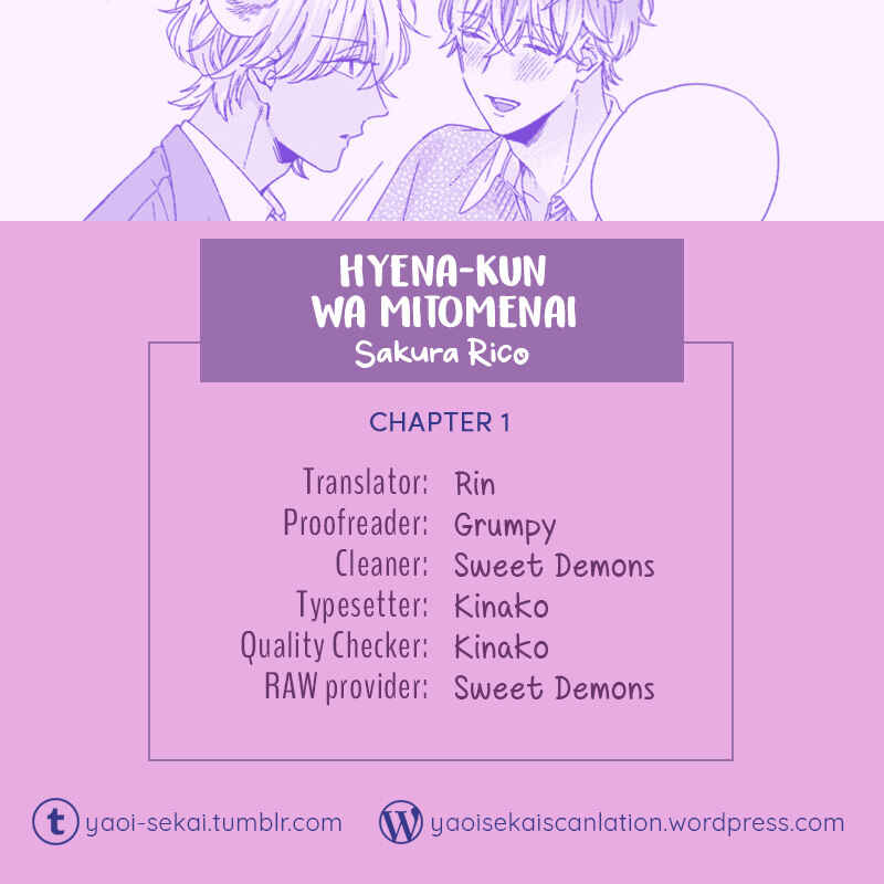 Page 1 Chapter 1 Hyena-kun wa Mitomenai