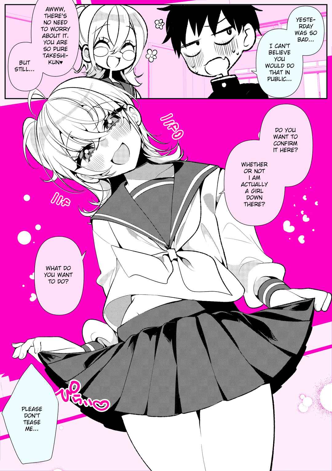 Page 1 Chapter 3 100 Nichigo ni Classmate no Seiheki wo Kuruwaseru, Otokonoko Tenkousei ♡