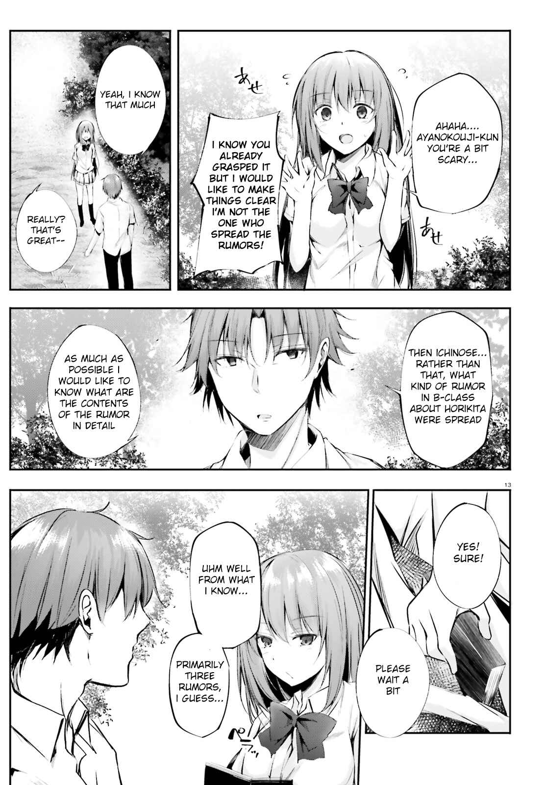 Page 14 Chapter 7 Classroom of the Elite √Horikita