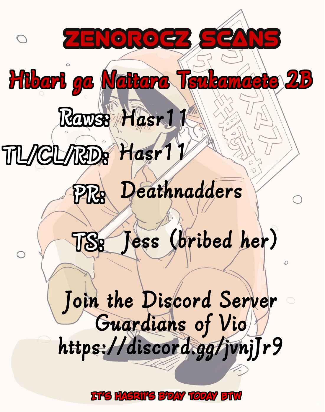 Page 17 Chapter 2.2 Hibari ga Naitara Tsukamaete