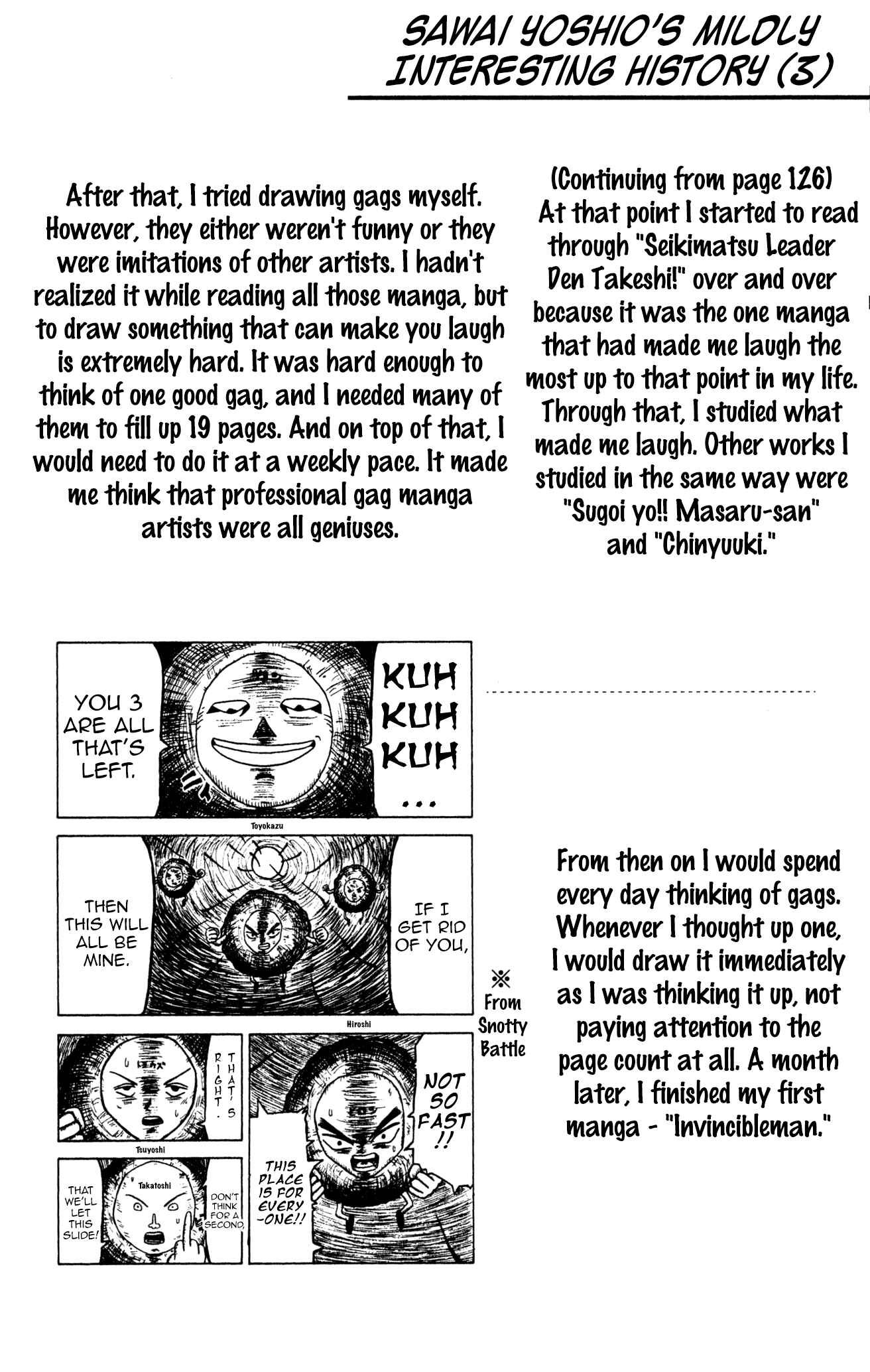 Page 20 Chapter 7 Bobobo-bo Bo-bobo? - Yoshio Sawai Short Story Collection