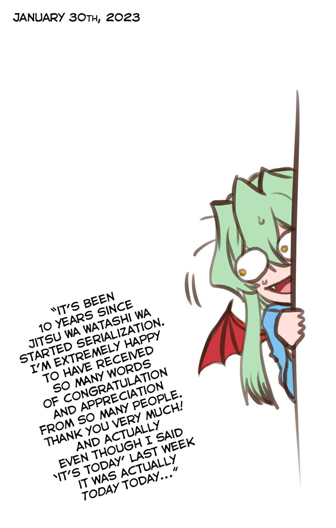 Page 30 Chapter 196.9 Jitsu wa Watashi wa