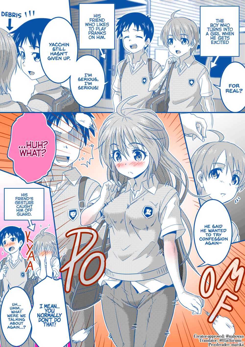 Page 1 Chapter 2 The Boy Who Transforms Into A Girl When He Gets Excited