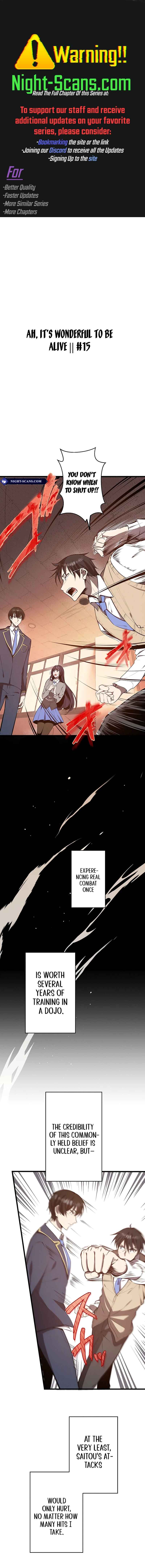 Page 1 Chapter 15 Aa, Ikite Irutte Subarashii