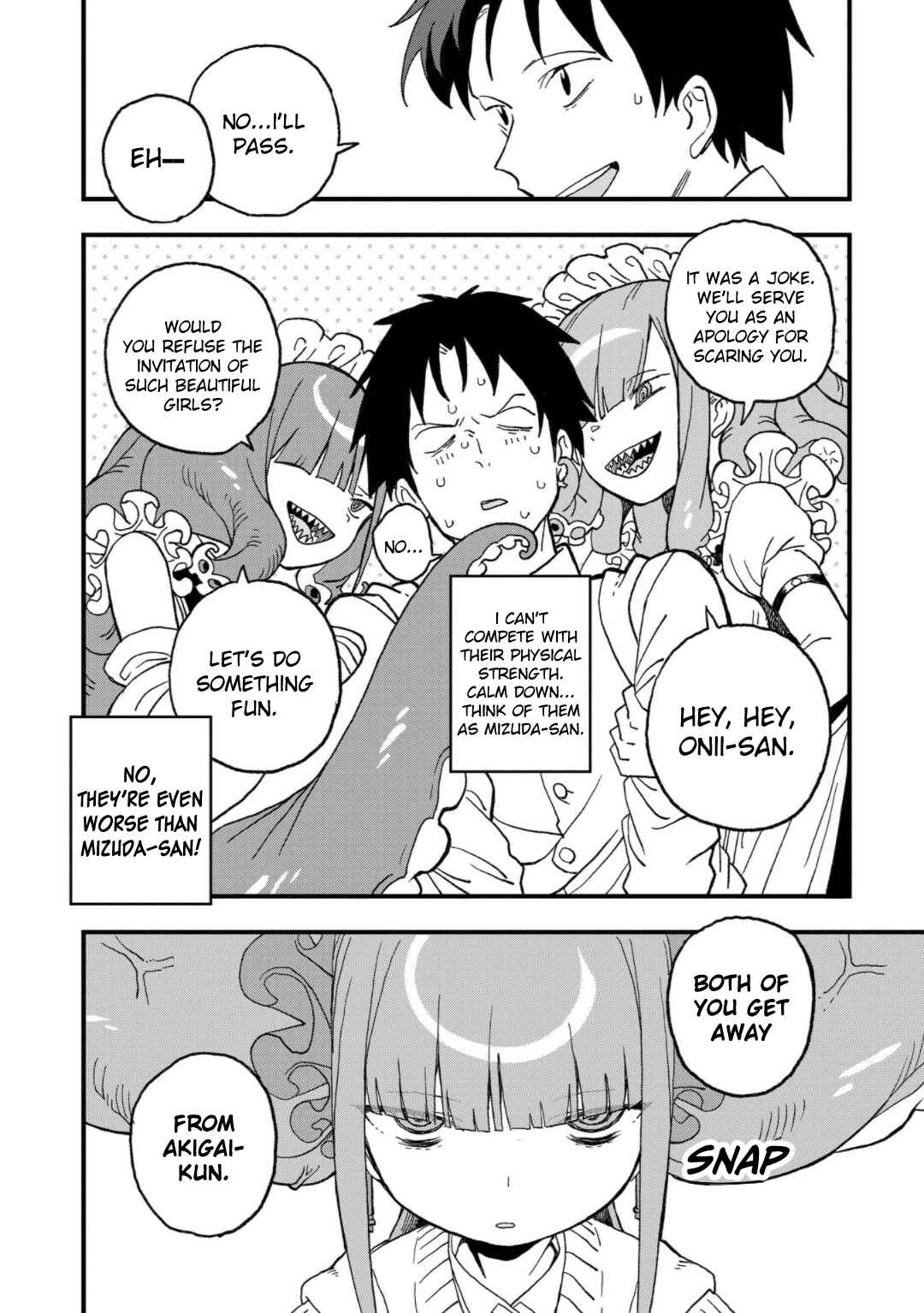 Page 8 Chapter 15 Mizudako-chan kara wa Nigerarenai!