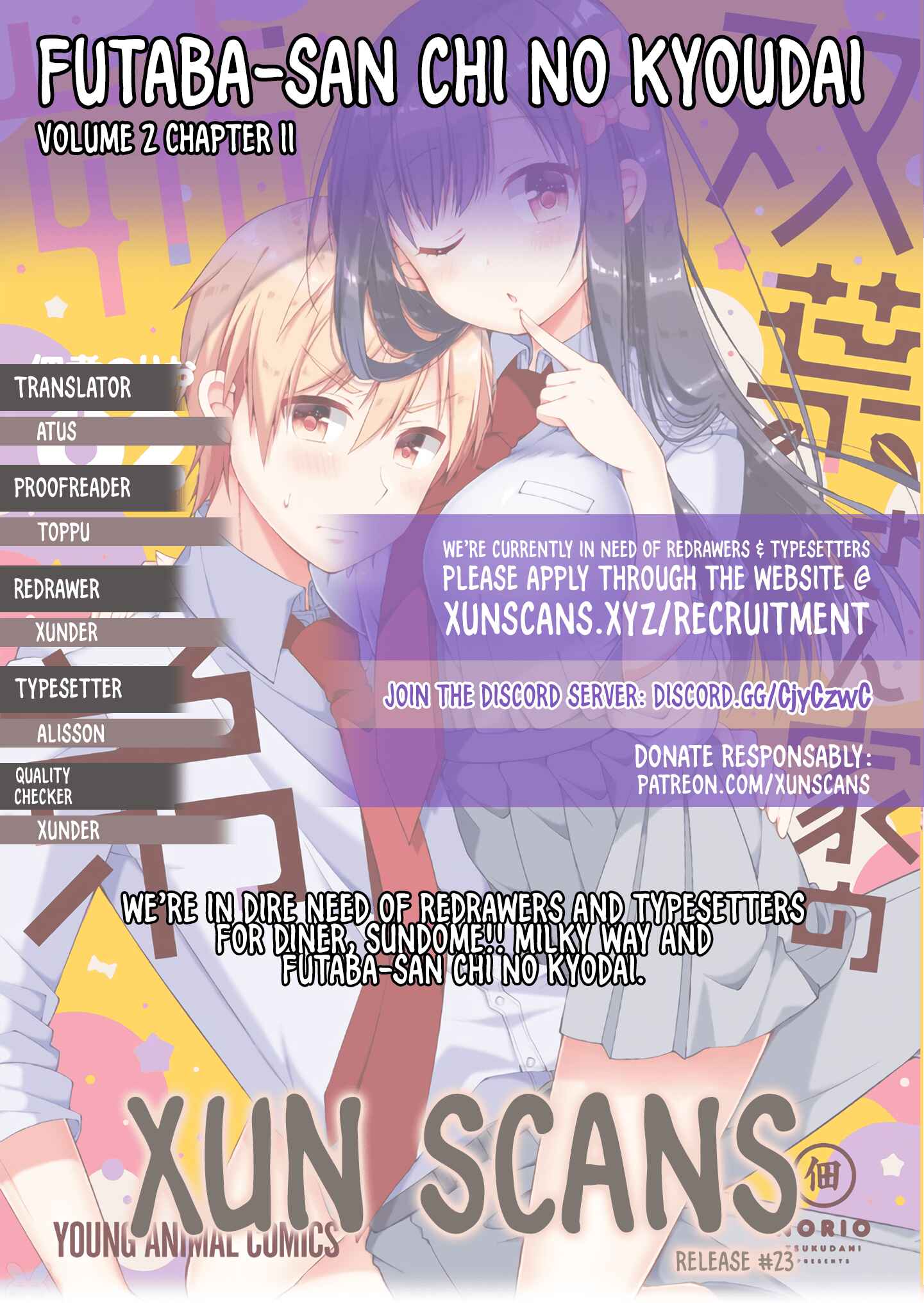Page 1 Chapter 11 Futaba-san Chi no Kyoudai